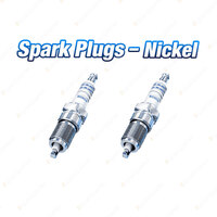 2 x Bosch Nickel Spark Plugs for Fiat 500 R 2Cyl 0.6L 11/1972-12/1974