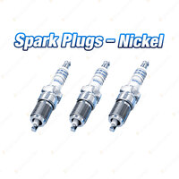3x Bosch Nickel Spark Plugs for Smart Fortwo 451 Cabrio 3Cyl 1L 04/2007-09/2007