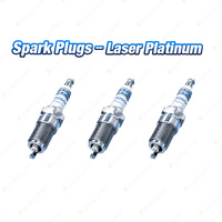 3 x Bosch Laser Platinum Spark Plugs for Suzuki Cappuccino EA11 EA21 0.7L 92-98