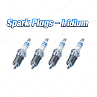 4Pcs Bosch Iridium Spark Plugs for Ford Fiesta ZY 1.5L 4Cyl Petrol 08/08-01/14