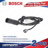 2Pcs Bosch Front Brake Pad Elect Wear Sensors for BMW X3 E83 2.0 2.5 3.0L I4 I6