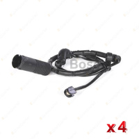 4 x Bosch F+R Brake Pad Elect Wear Sensors for BMW X5 E53 3.0 4.4 4.6 4.8L I6 V8