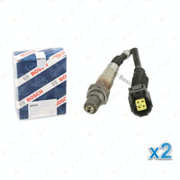 2 x Bosch Pre-Cat O2 Lambda Sensors for Jeep Commander XK XH 4.7L 170KW 06-07