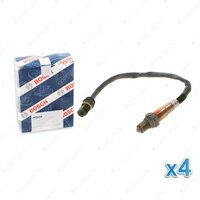 4 x Bosch Post-Cat O2 Lambda Sensors for Mercedes Benz S600 S600L W220 5.8L