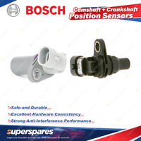2Pcs Bosch Cam & Crank Position Sensors for Opel Astra P10 Insignia Zafira Auto
