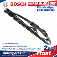 2Pcs Bosch Front Wiper Blades for Mercedes Benz A-Class 168 10/1997-8/2004
