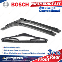 1 x Bosch Aerotwin Retrofit Wiper Blade Set for Holden Combo XC 10/2001-4/2012