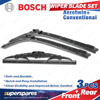 1 x Bosch Aerotwin Retrofit Wiper Blade Set for VW Polo 6N2 1/1999-9/2001