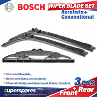 1 x Bosch Aerotwin Retrofit Wiper Blade Set for Holden Vectra Hatchback JS 98-99