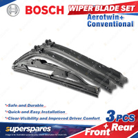 1 x Bosch Aerotwin Retrofit Wiper Blade Set for Holden Barina TK 11/2005-10/2011