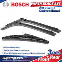 1 x Bosch Aerotwin Retrofit Wiper Blade Set for Hyundai iLoad 3/2008 - 2020