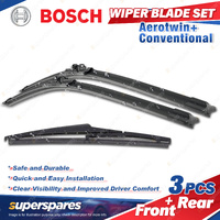 1 x Bosch Aerotwin Retrofit Wiper Blade Set for Hyundai Kona OS Solaris RB