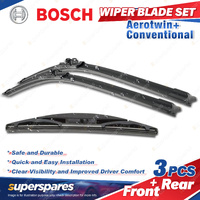 1 x Bosch Aerotwin Retrofit Wiper Blade Set for Honda Accord Tourer CM 2/03-8/08