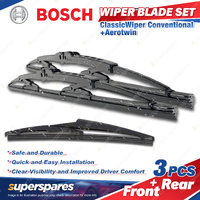 1 x Bosch Wiper Blade Set for Toyota Fortuner AN160 7/2015-Onward 550/400mm