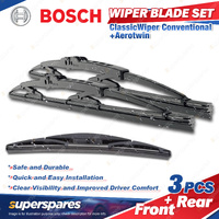 Bosch ClassicWiper Wiper Blade Set for Subaru Forester S12 SH Liberty Outback