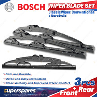 1 x Bosch Wiper Blade Set for Toyota Prius NHW20 ZVW30 9/2003-12/2015