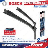 2Pcs Bosch Front Aerotwin Wiper Blades for Toyota 86 ZN6 Avalon MCX10R X1