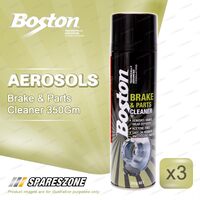 3 Boston Brake & Parts Cleaner Maintenance Aerosol 350Gram Solvent-Based Cleaner