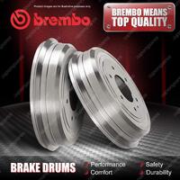 2x Rear Brembo Brake Drums for Mazda BJ B-Series UN BT-50 CD UN 4WD 2.6 3.0