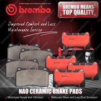8Pcs Brembo Front & Rear NAO Ceramic Disc Brake Pads for Nissan Primera P12 WP12