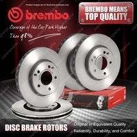 4x Brembo Front+Rear Brake Rotors for Honda Civic VII EU EP EV 2.0L Type-R