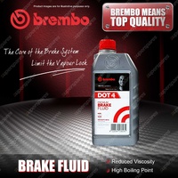 Brembo Premium DOT 4 Brake Fluid 500ml for Cars Motorcycles Universal
