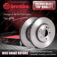 2x Front Brembo Disc Brake Rotors for Audi 80 81 82 85 B1 B2 Coupe Aut Solid
