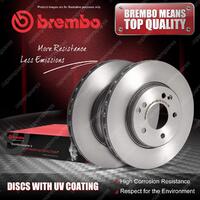 2x Rear Brembo UV Coated Disc Brake Rotors for BMW X3 E83 2.0L 2.5L 3.0L xDrive