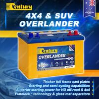 Century Overlander 4X4 Battery for Daihatsu Rocky Hard Top Rocky Soft Top
