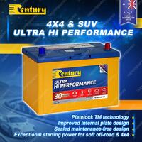 Century Ultra Hi Performance 4X4 Battery for Daewoo Musso 2.9 AWD MB-OM 662