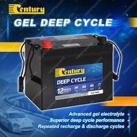 Century Deep Cycle GEL Battery - M6 Insert 12V 70Ah Solar Camping Marine