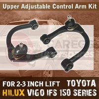 Upper Adjustable Camber Control Arm Kit Lift Up 3" for Hilux Vigo IFS 150 Ser