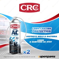 2 x CRC Auto AC Pro Cleaner with Hose 470g - Cleans and Sanitises AC System