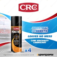 4 x CRC Penetr 8 High Speed Penetrant 400g/487ml - Industrial Strength Lubricant