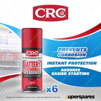 6 x CRC Battery Terminal Protector Aerosol Spray 300g - Fast Drying