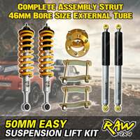 50mm Easy Lift Kit Raw4x4 Complete Strut Shackle Spacer for Mitsubishi Triton MQ