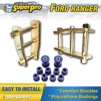 Extended Greasable Shackles & SuperPro Bushings kit for Ford Ranger PJ-PK 06-11