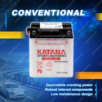 Katana Sports Battery - 12V 108CCA 12Ah for Swisher 18HP/32 Ride King