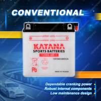 Katana Sports Battery - 80CCA 9Ah for Homelite Jacobsen RE1030E 1230E 830E 8E