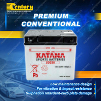 Katana Sports Battery - 12V 180CCA 30Ah for Laverda Various Models Motorcycle