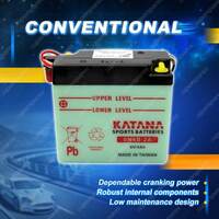 Katana Sports Battery - Conventional 6 Volts 4Ah for Suzuki Motorcycle