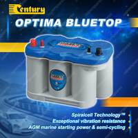 Century Bluetop Optima Battery - 12 Volts 800CCA 140RC 66Ah Warranty 36M