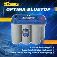 Century Bluetop Optima Battery - 12 Volts 900CCA 155RC 75Ah Warranty 36M