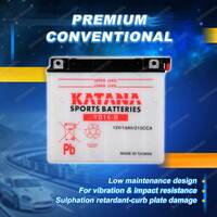 Katana Sports Battery - 12V 215CCA 19Ah for Harley-Davidson FXR Series