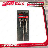 3 Pcs of Chicane 3/8" Drive Wobble Plus Extension Bar Set - Size 3" 6" 10"