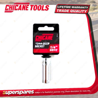 Chicane 3/8" Dr 9/16" Af 6Pt Deep Socket - Chrome Plated Chrome Vanadium Steel