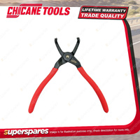 Chicane 180mm Bent External Circlip Plier - Carbon Steel Red Dipping Handle