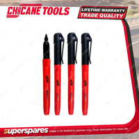 4 Pcs Chicane Workshop Markers Bullet Tip - Fast Drying Low Odor Non-Toxic Ink