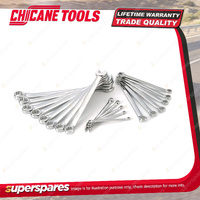 19 Pcs of Chicane Metric Combination Spanner Set - Extra Long Combination Wrench