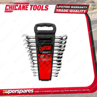 12 Pcs of Chicane Metric Ratchet Spanner Set - 72 Teeth Chrome Vanadium Steel